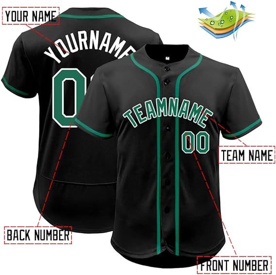 Custom Mesh Baseball Jersey Button Up Sports Shirt Personalized Stitched Name Number for Men/Women/Youth