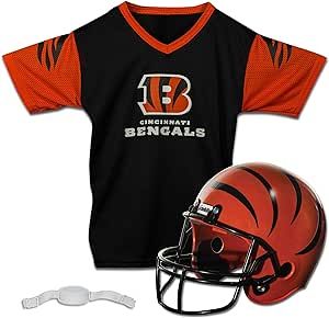 Franklin Sports NFL Kids Helmet + Jersey Sets - Youth NFL Team Uniform Sets - Costume Set - Helmet, Jersey + Chinstrap-Medium